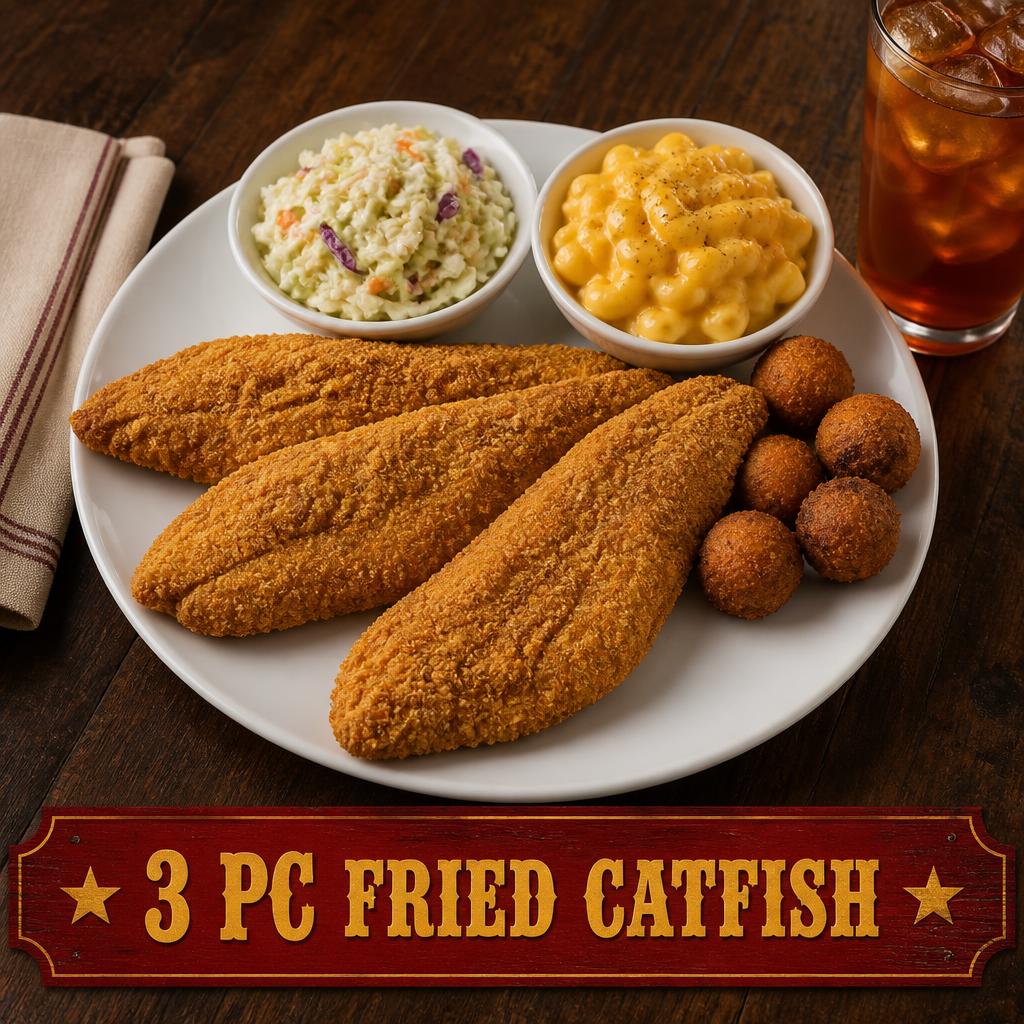 3 PC Fried Catfish